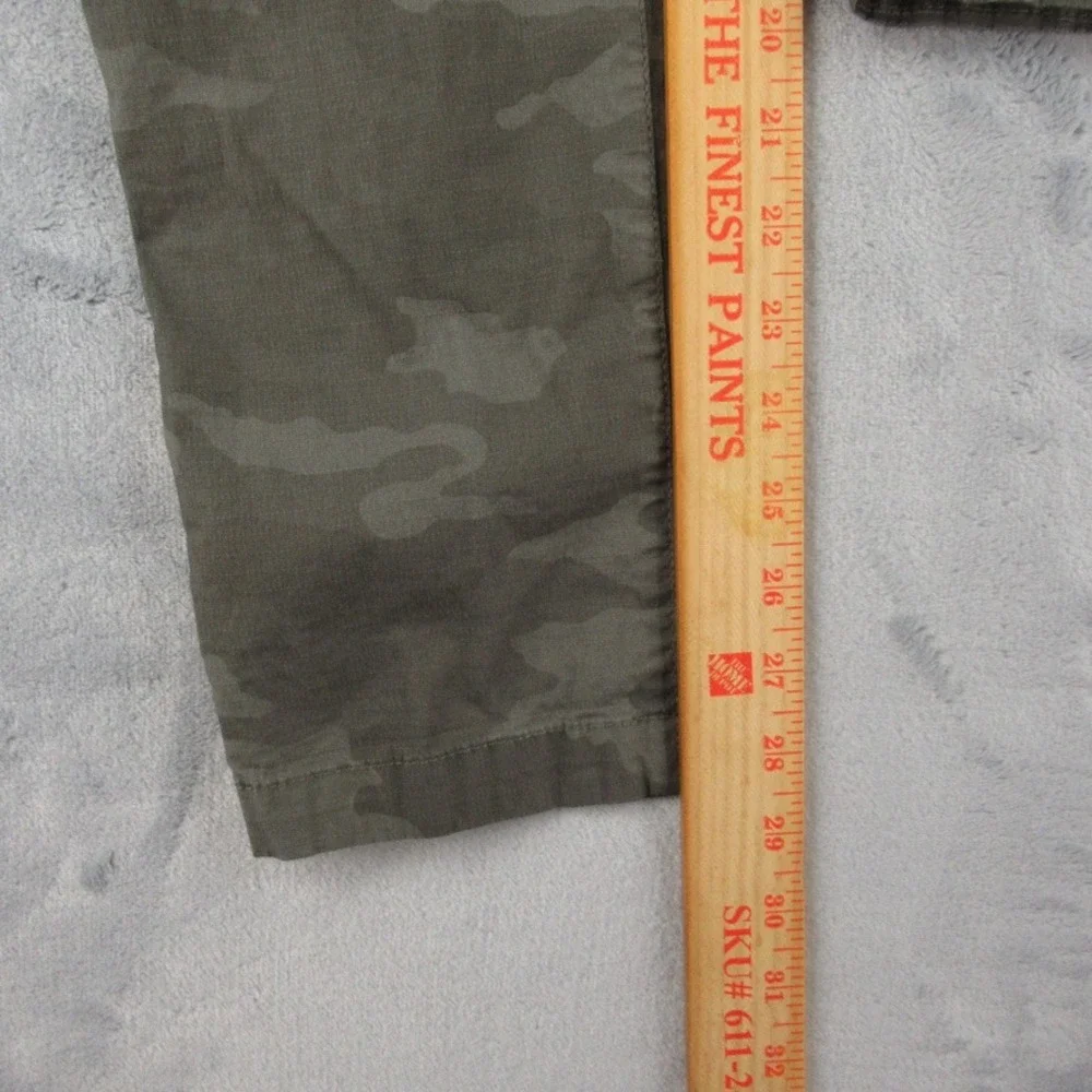 Vuori Ripstop Climber Pant Womens Small Green Camo Drawstring Hiking Utility - Picture 6 of 10